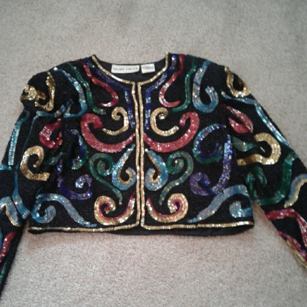 Sequin Silk jacket